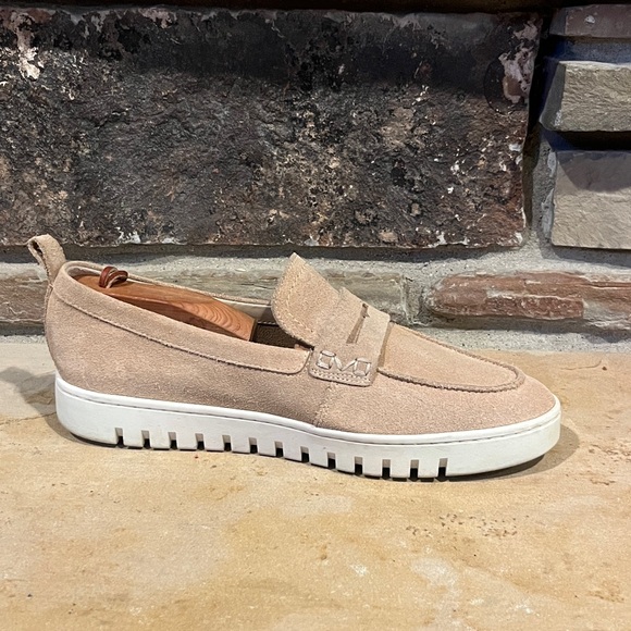 Vionic Uptown Tan Suede Penny Loafers - Picture 6 of 10